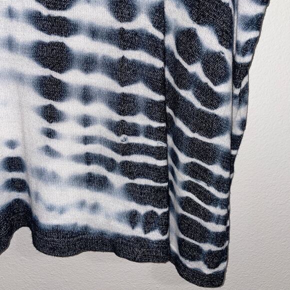 HARD TAIL Navy Tie Dye Top Size S - Picture 3 of 7